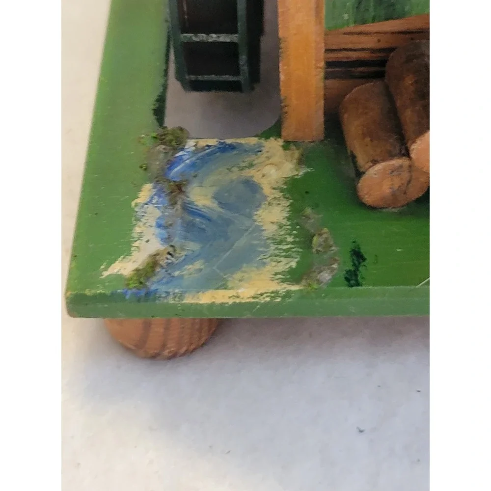 MAPSA Swiss Chalet Music Box Vintage Alpine Cabin Jewelry Box Wood Dr Schiwago